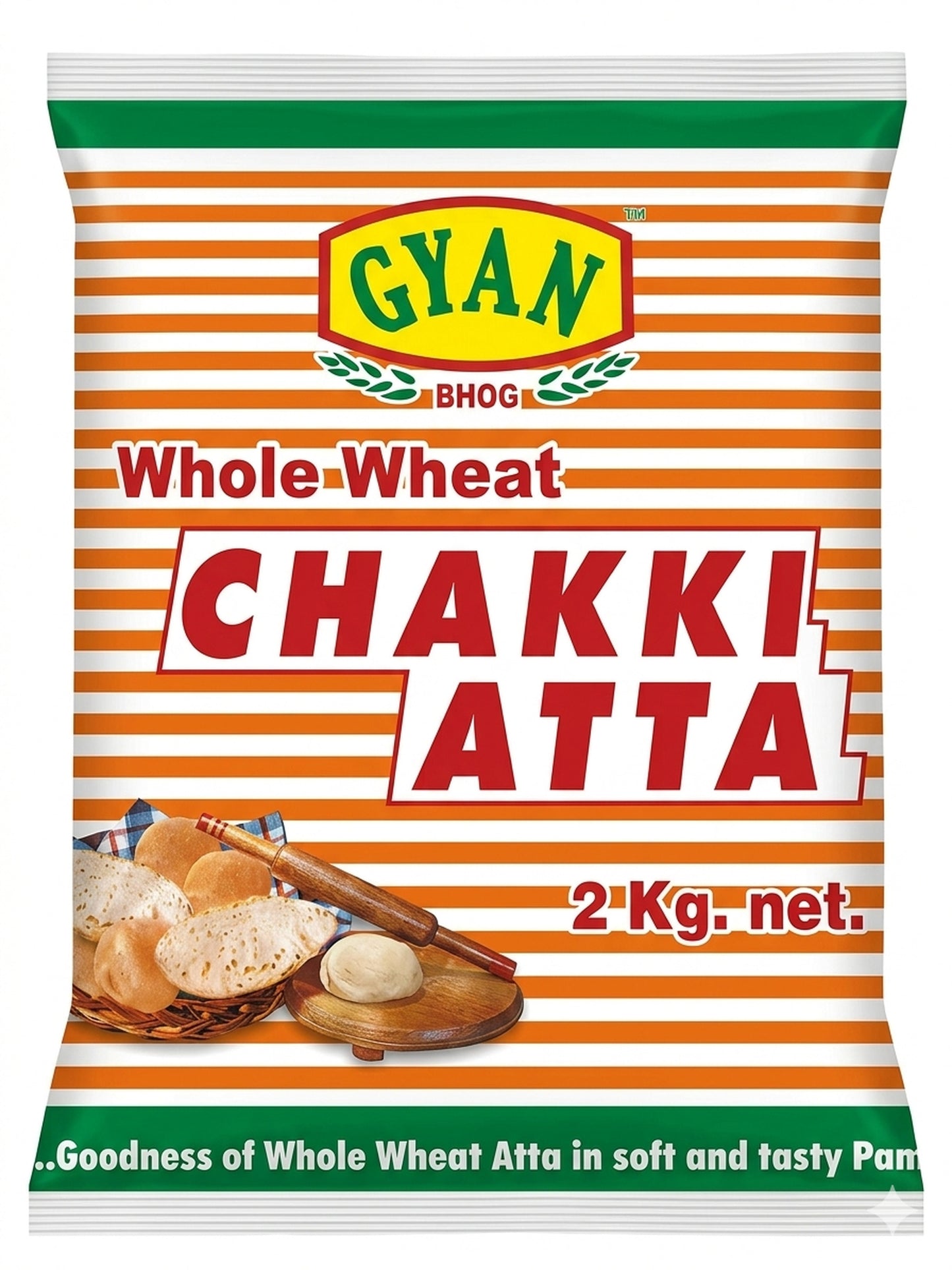 Gyan Chakki Atta (Whole Wheat Flour) 2kg